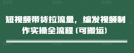 短视频带货拉流量，编发视频制作实操全流程(可搬运)-谷进海小站