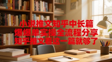 小说推文知乎中长篇爆单实操全流程分享，知乎推文看这一篇就够了-谷进海小站