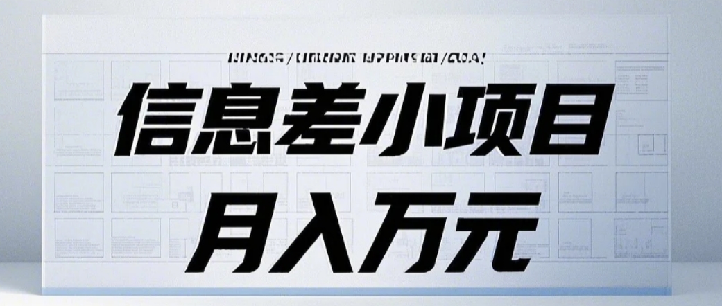 信息差小项目：国内外视频代下载，项目操作简单零成本零门槛月入过万-谷进海小站