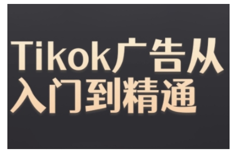 Tiktok Ads实操教程，Tiktok广告从入门到精通-谷进海小站