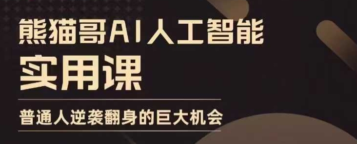AI人工智能实用课，实在实用实战，普通人逆袭翻身的巨大机会-谷进海小站