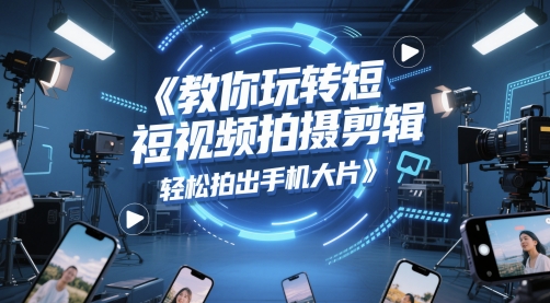 教你玩转短视频拍摄剪辑，轻松拍出手机大片-谷进海小站