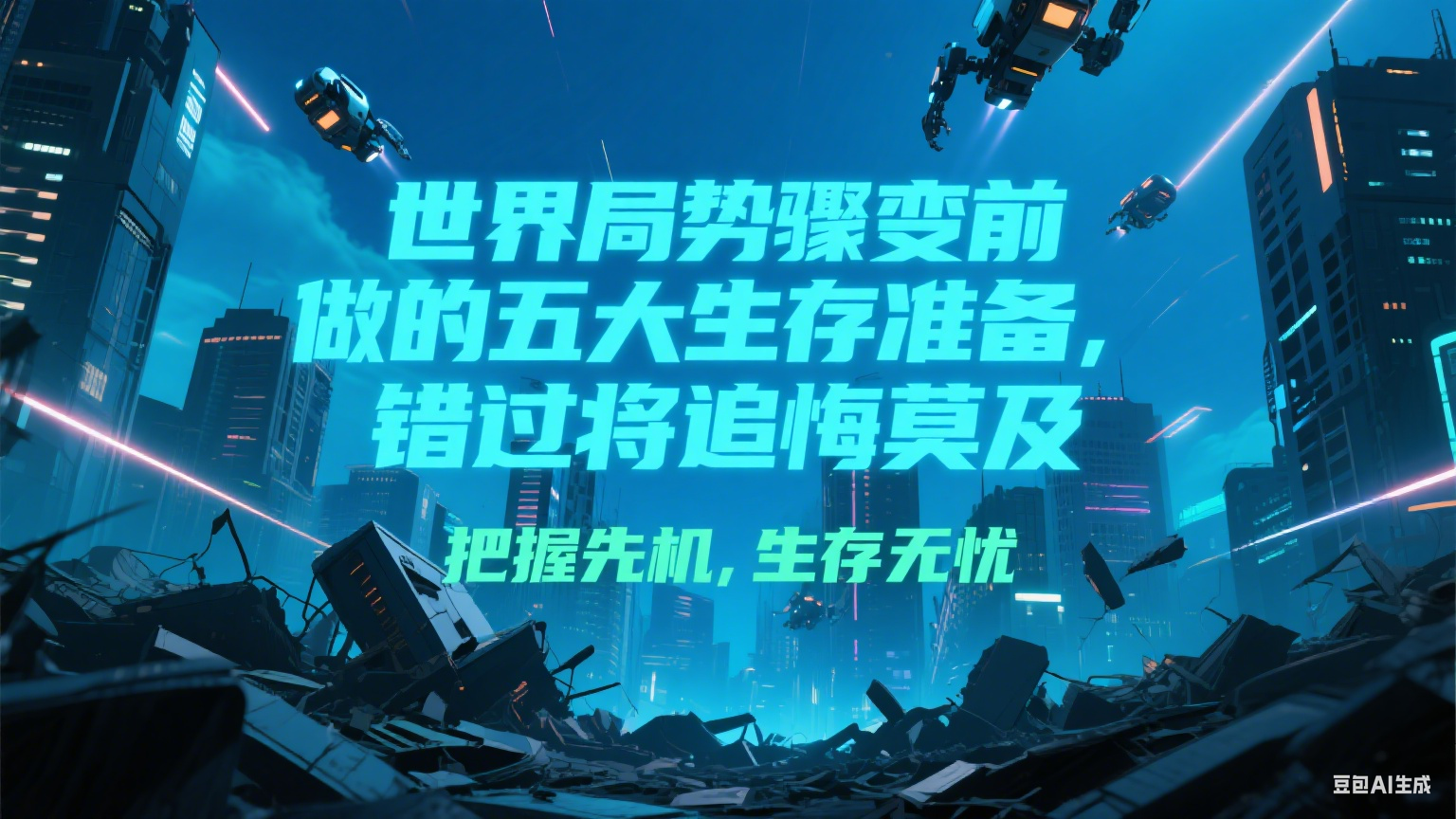 付费文章《世界局势骤变前必做的五大生存准备，错过将追悔莫及》-谷进海小站