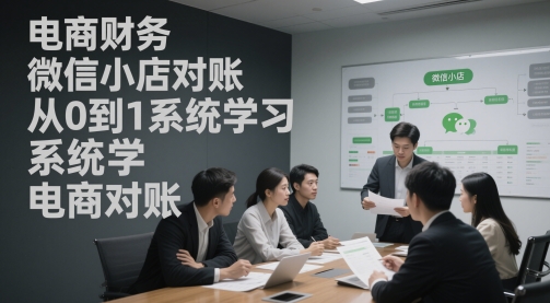 电商财务微信小店对账，从0到1系统学习电商对账-谷进海小站