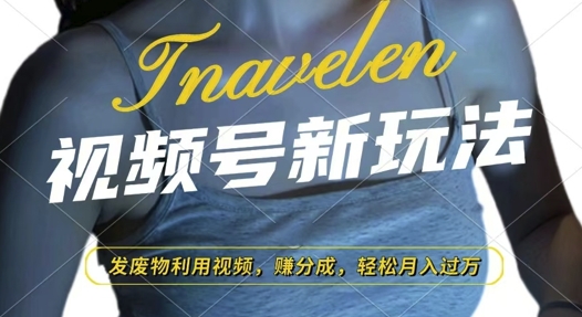 视频号新玩法，废物利用视频，撸分成收益，轻松月入过W【揭秘】-谷进海小站