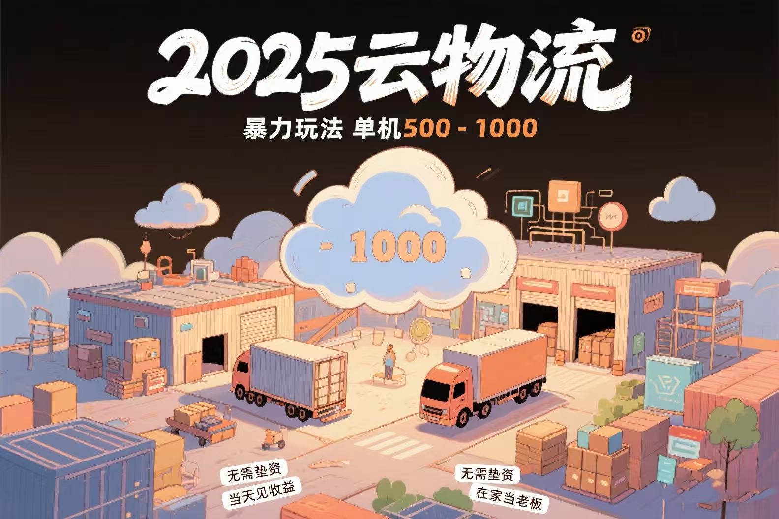 云物流赚差价，项目纯利润500~1000，无需垫资，当天到账。不需要有车，…-谷进海小站