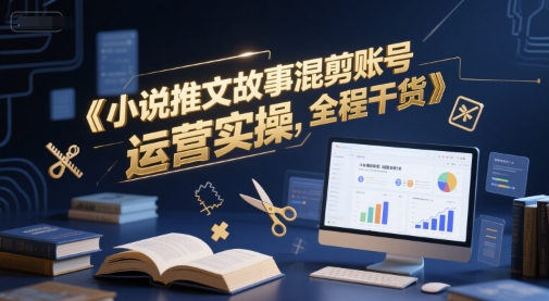 小说推文故事混剪账号运营实操，全程干货-谷进海小站