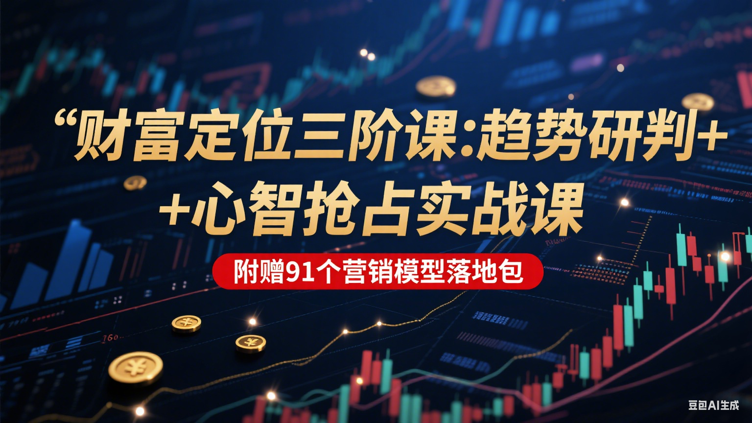 财富定位三阶：趋势研判 + 心智抢占实战课，附赠91个营销模型落地包-谷进海小站