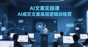 AI文案实操课，AI成交文案底层逻辑训练营-谷进海小站