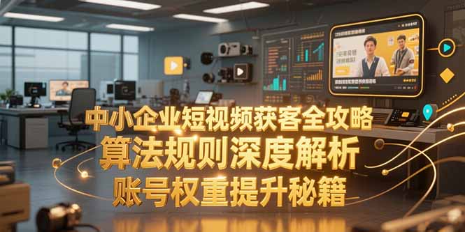 中小企业短视频获客全攻略，算法规则深度解析，账号权重提升秘籍-谷进海小站