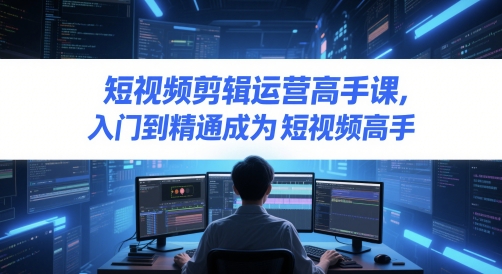 短视频剪辑运营高手课，入门到精通成为短视频高手-谷进海小站