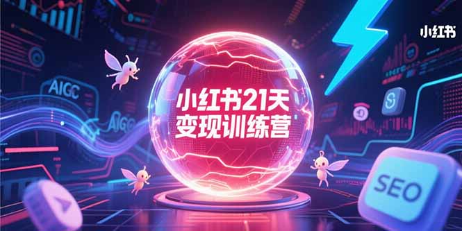 小红书21天变现训练营，AIGC工具高效应用，SEO优化核心技巧-谷进海小站